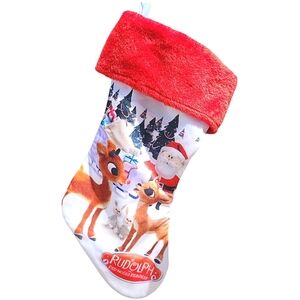 Vintage Rudolph The Red Nosed Reindeer Christmas Stocking Santa RUZ Original